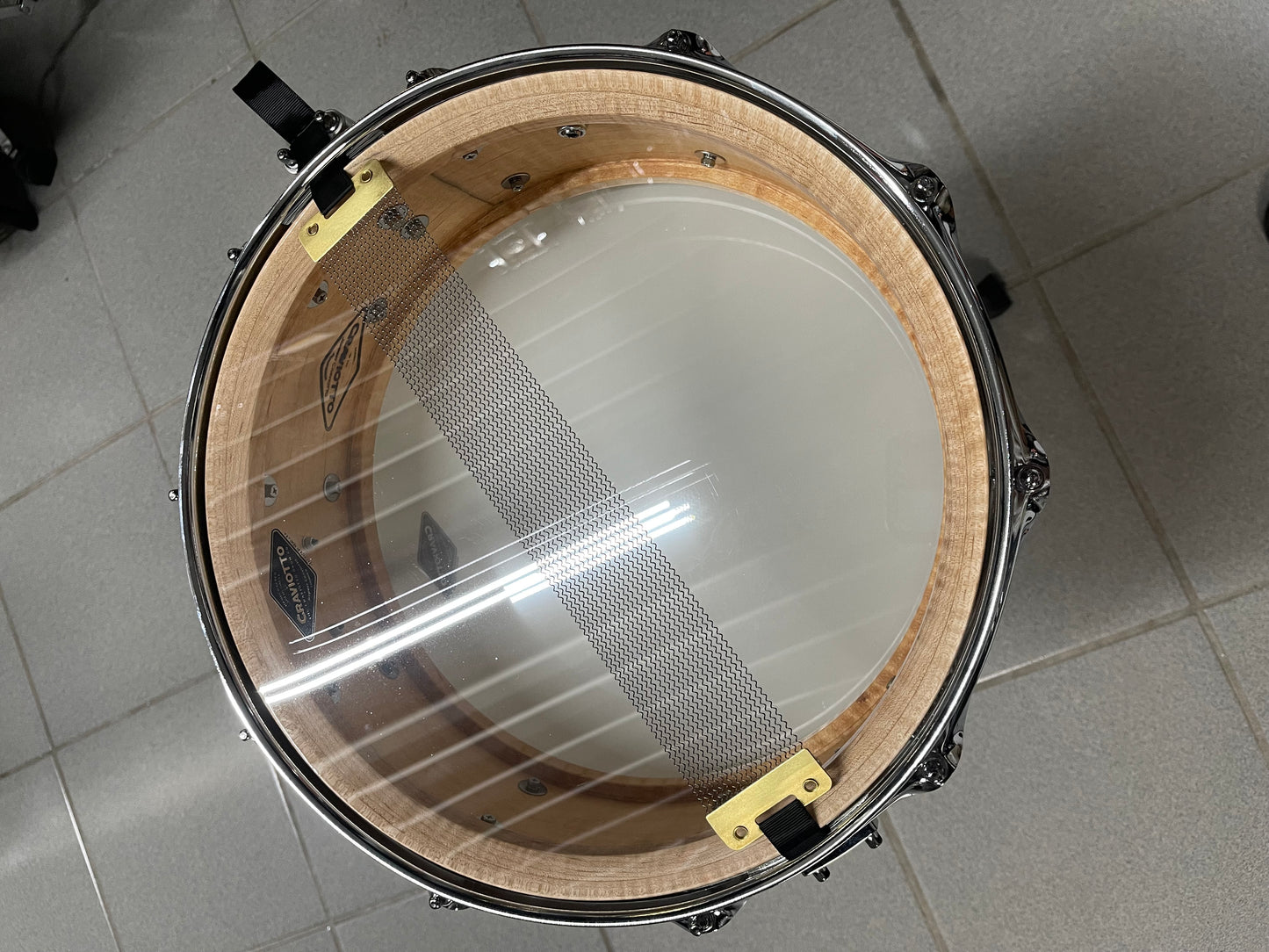 Craviotto - Custom Shop 14x5.5 Maple Natural with Red Inlay Snare Drum