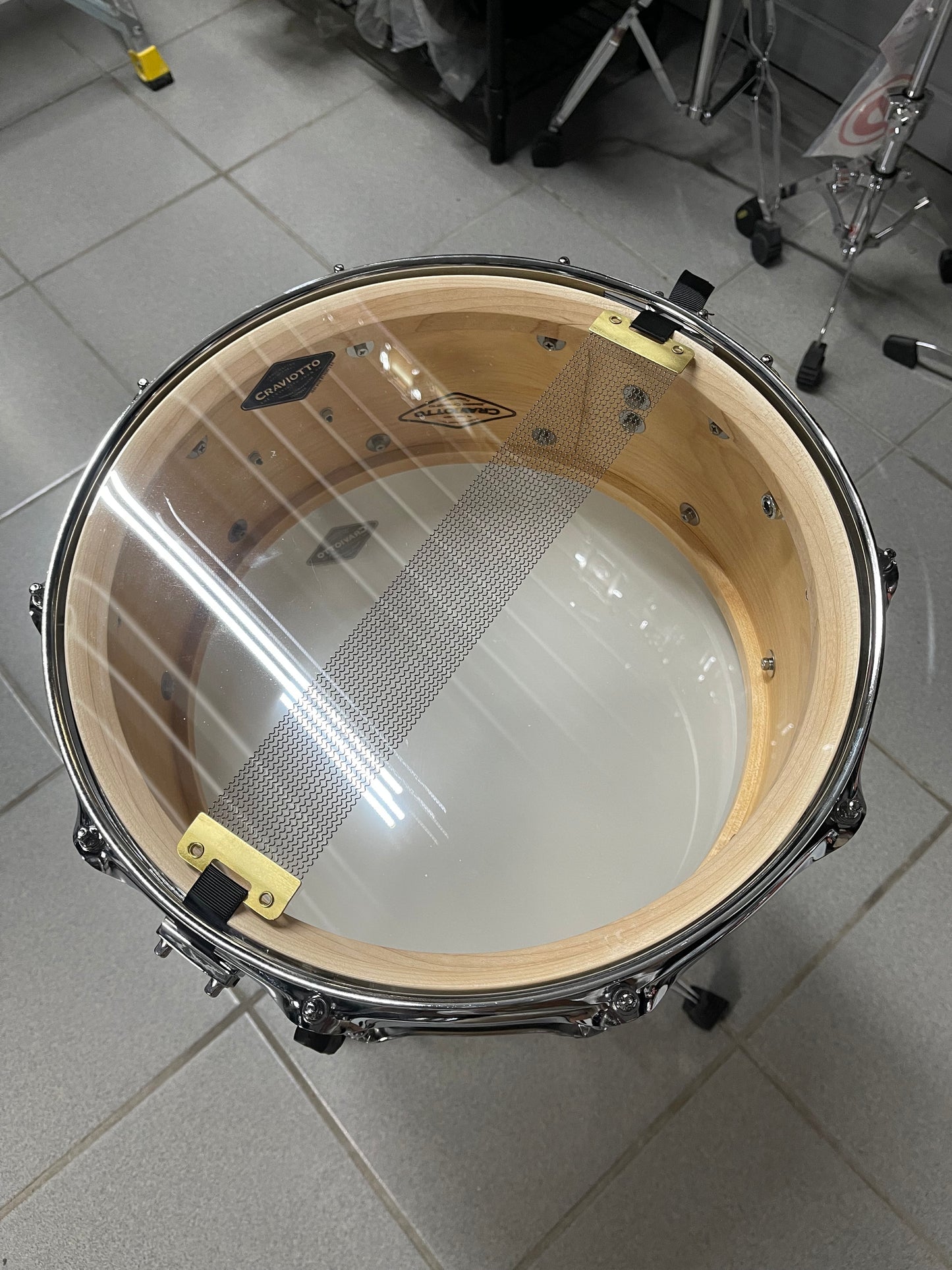 Craviotto - Custom Shop 14x6.5 Maple Natural with Black Inlay Snare Drum