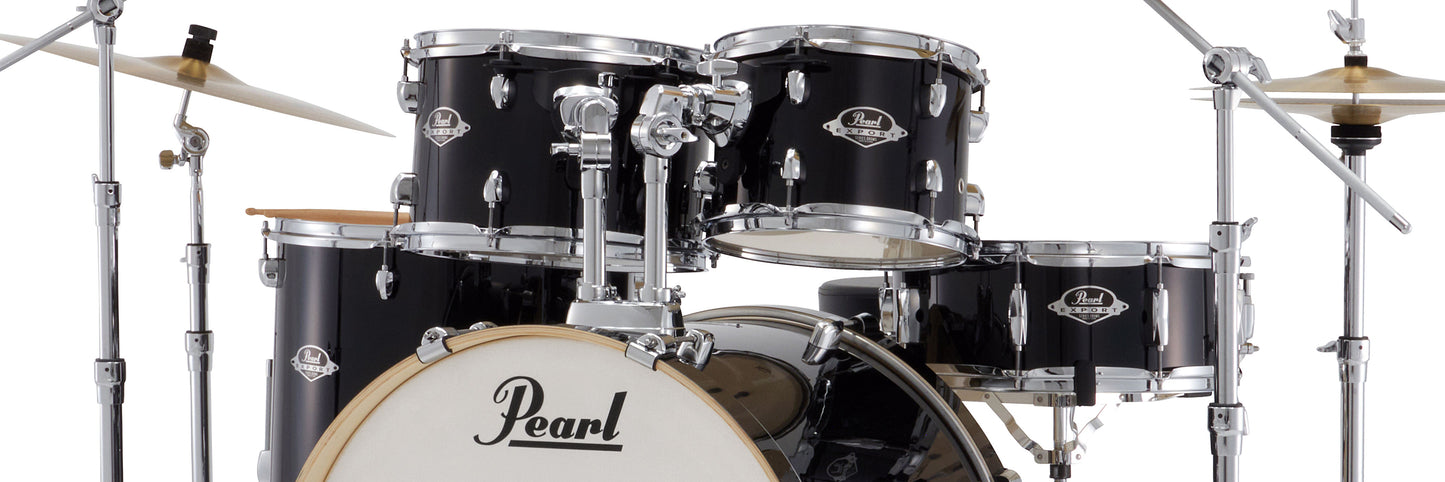 Pearl - Export Series Drums 22-10-12-16-14 + Hardware + Sabian Cymbals