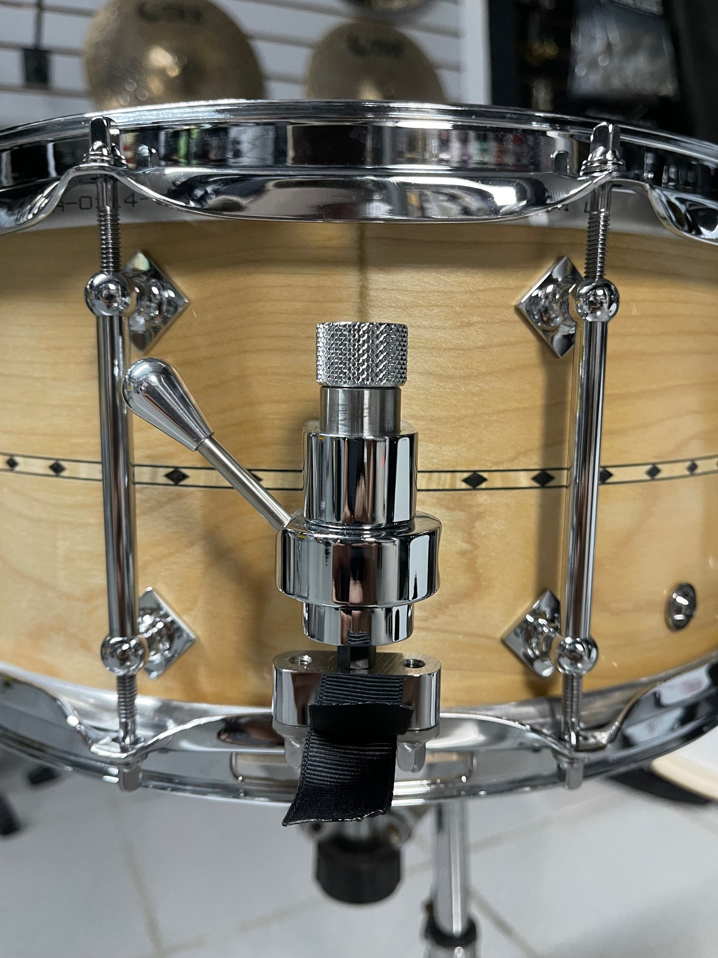 Craviotto - Custom Shop 14x6.5 Maple Natural with Black Inlay Snare Drum