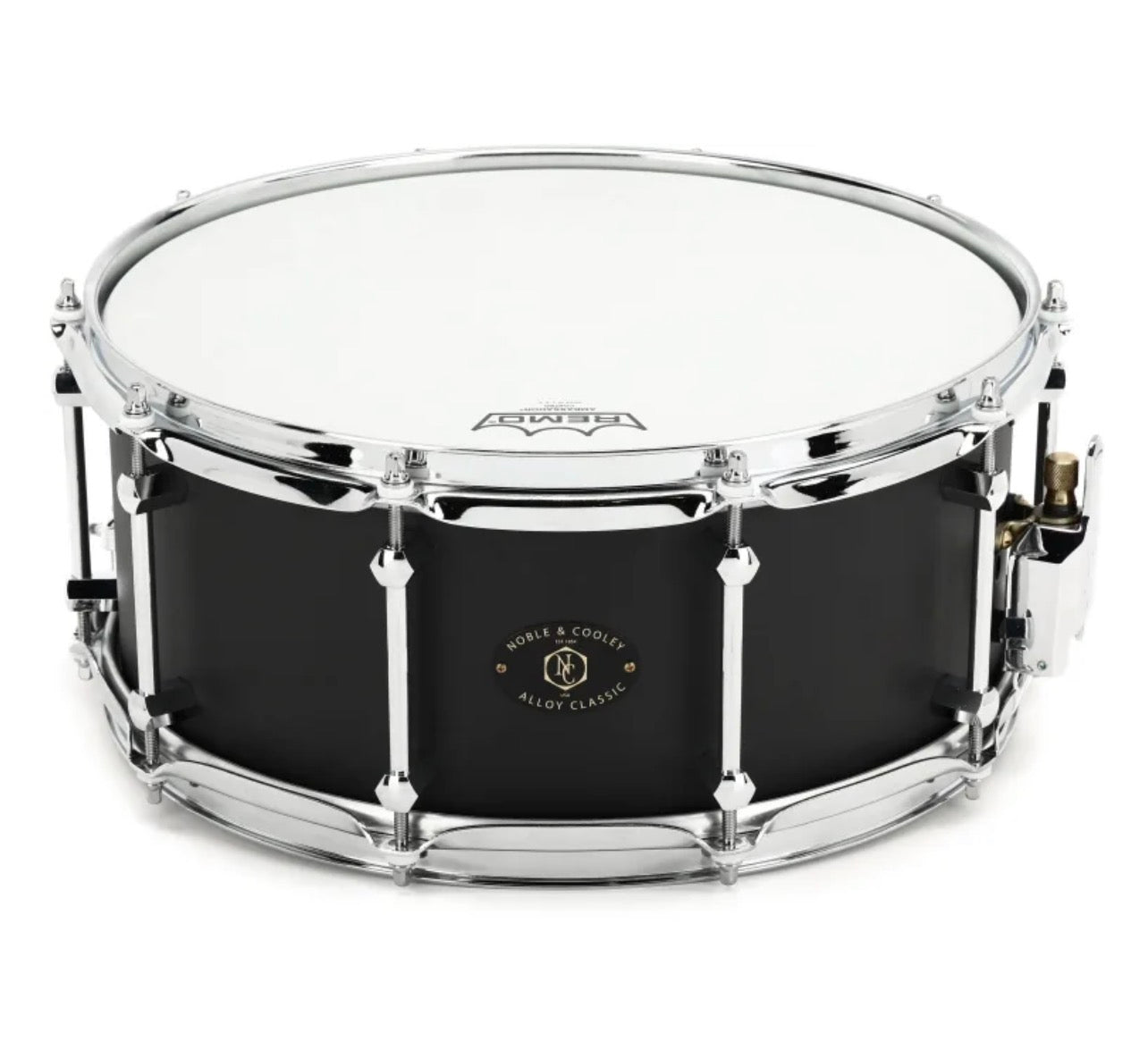 Noble & Cooley - Alloy Classic Aluminum 6x14 Snare Drum Black with Chrome Hardware