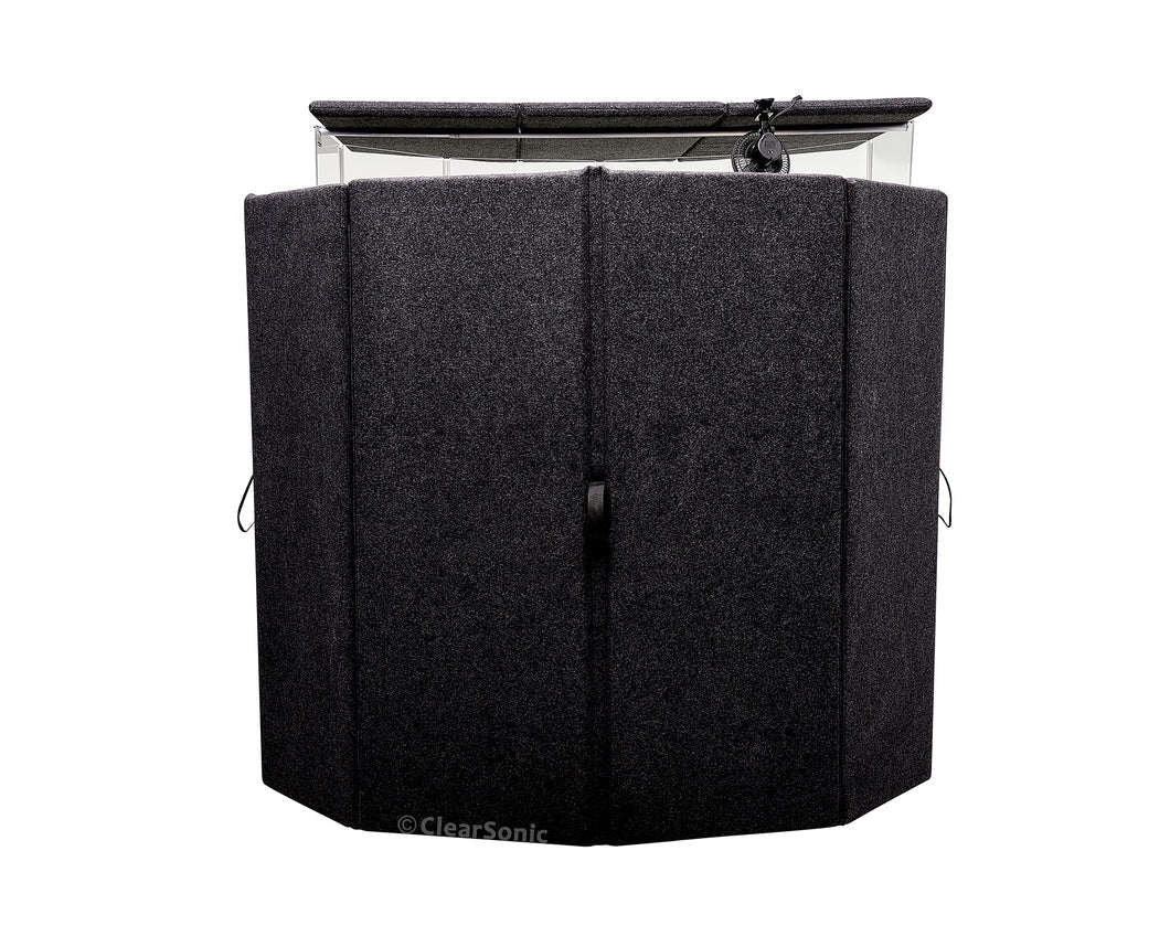 ClearSonic - IPB - IsoPac B Portable Drum Isolation Booth | 6’ W x 7’ D x 6.5’ H | 50-60% Volume Reduction