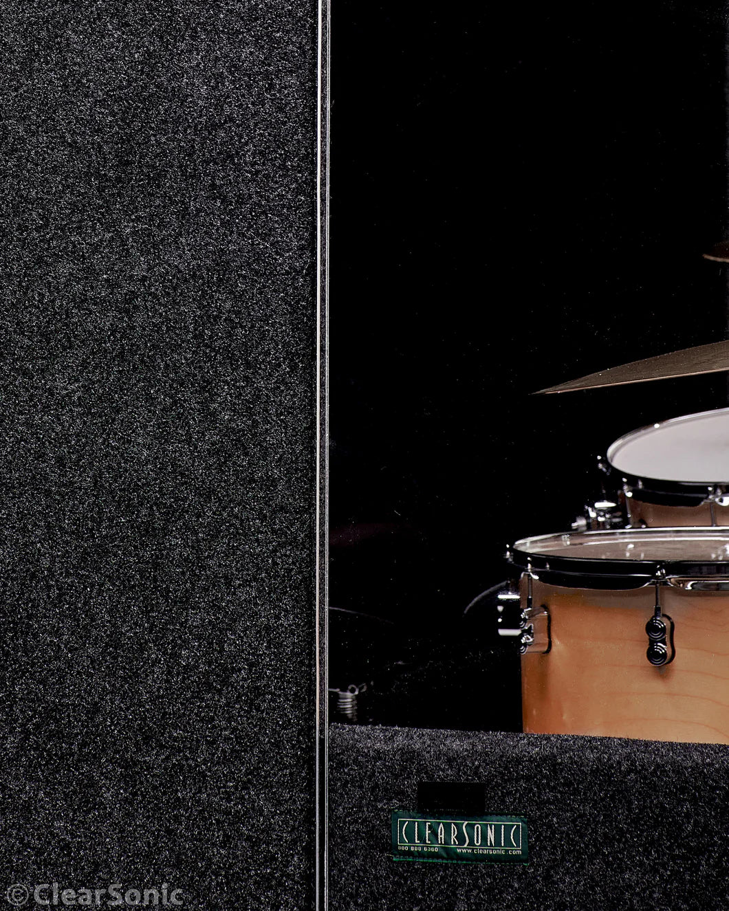 ClearSonic - IPB - IsoPac B Portable Drum Isolation Booth | 6’ W x 7’ D x 6.5’ H | 50-60% Volume Reduction