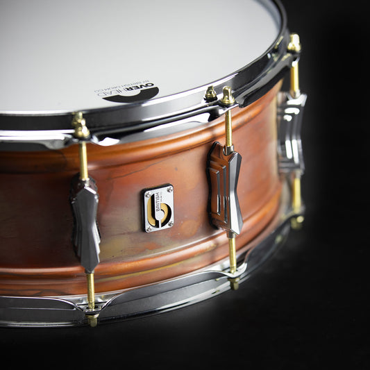 British Drum Co. - Firebird Copper Over Brass Snare Drum