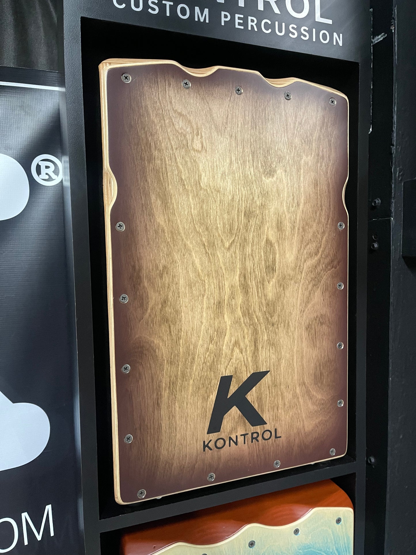 Kontrol - Handmade Omega Bass Cajon Natural Dark Fade