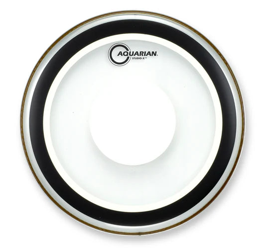 Aquarian Drumheads - Studio-X Clear With Power Dot