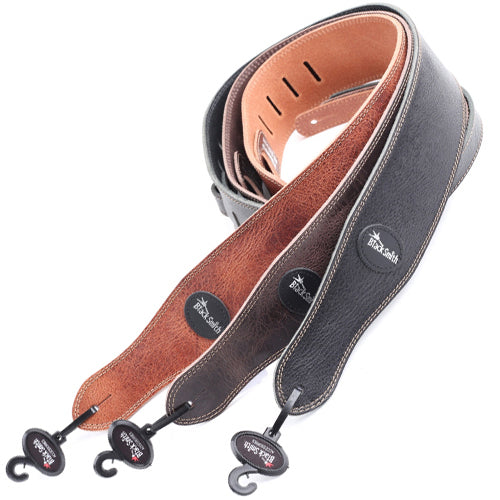 Black Smith - Veg Tanned Pull Up Leather Stiched Strap