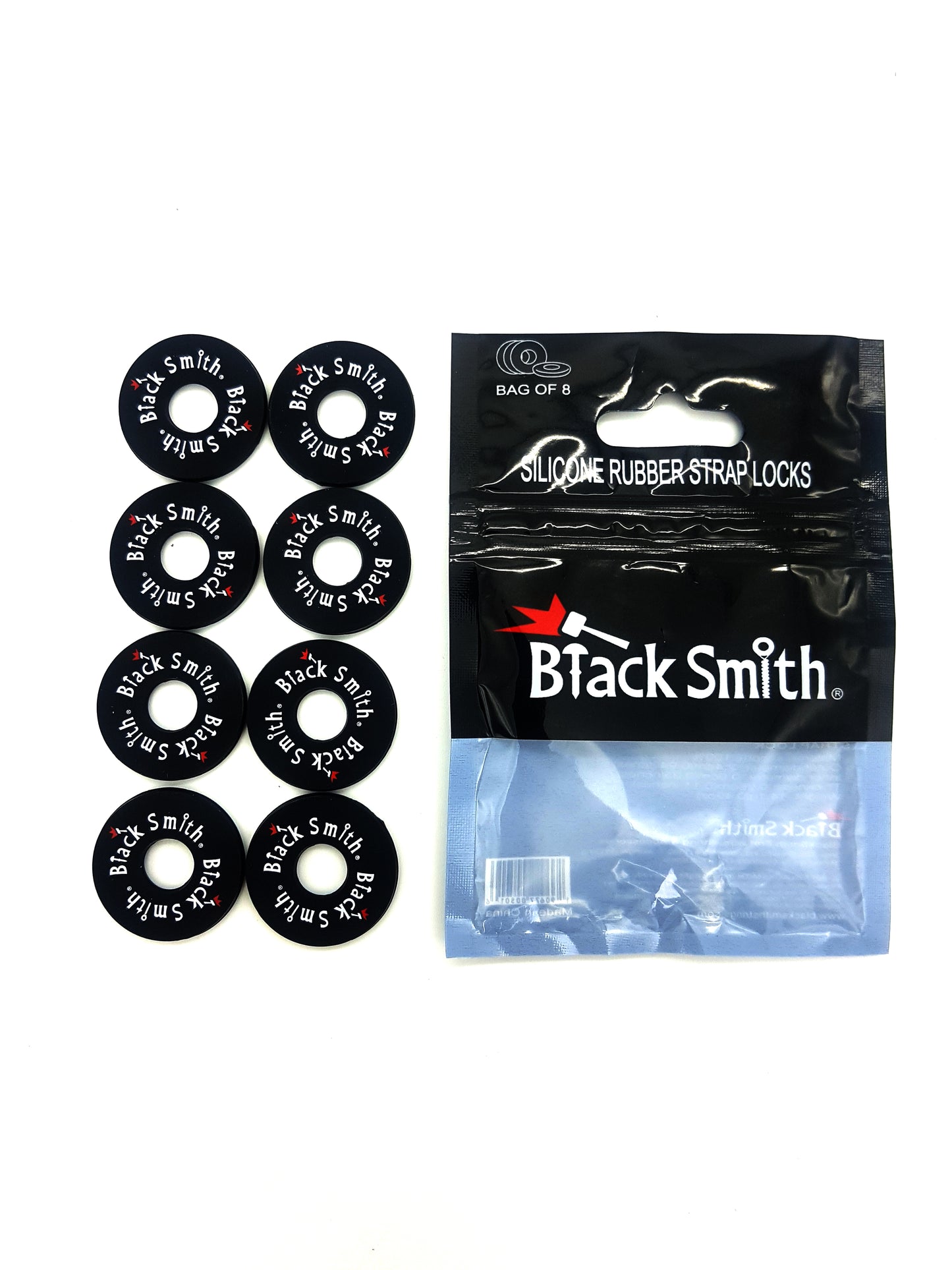 Black Smith - Silicone Rubber Strap Locks