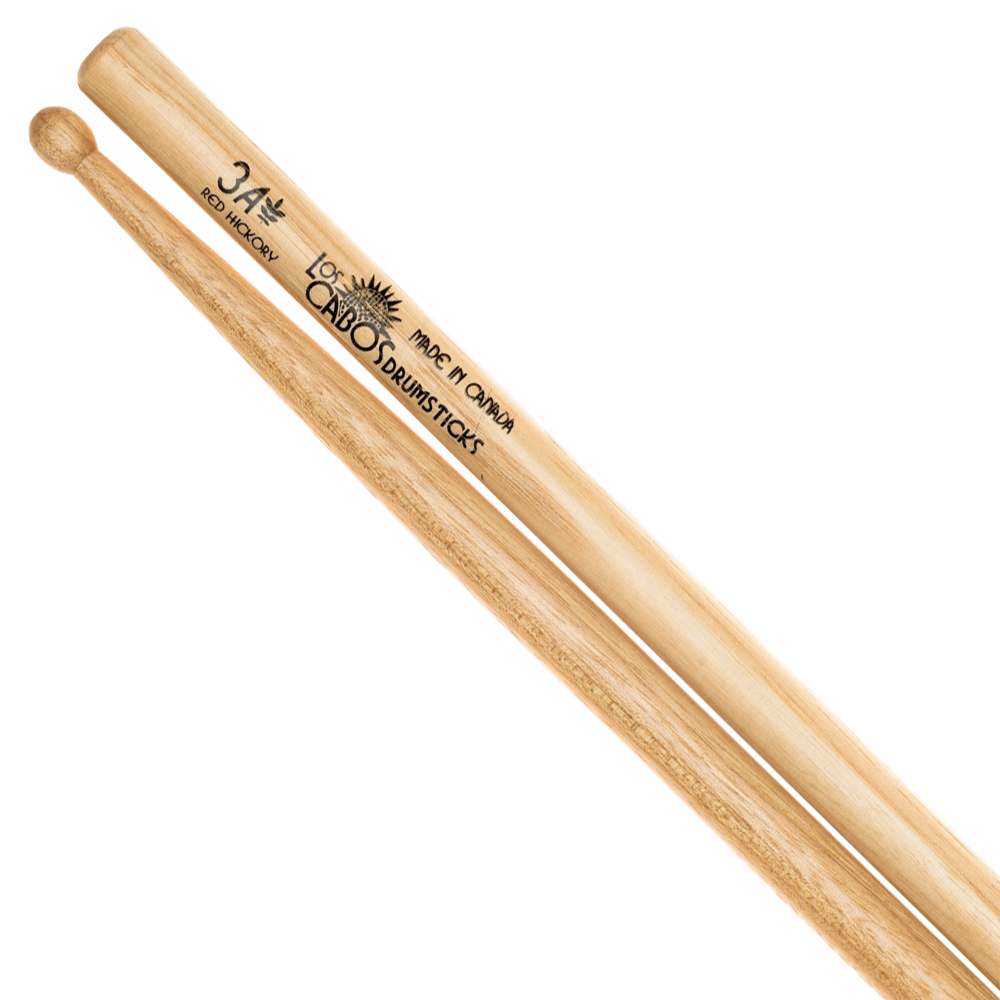 Los Cabos Drumsticks - 3-pack Red Hickory Drumsticks