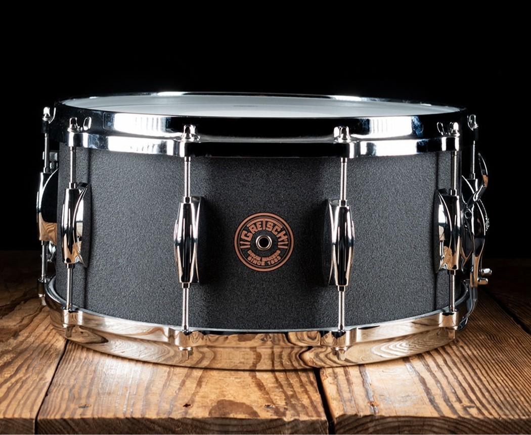 Grestch - USA Custom Black Copper Snare Drum - 6.5 x 14 inch