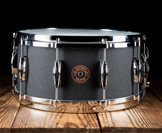 Grestch - USA Custom Black Copper Snare Drum - 6.5 x 14 inch