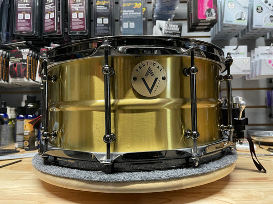 Vertical - Brass Snare 6.5 x 14 (used)