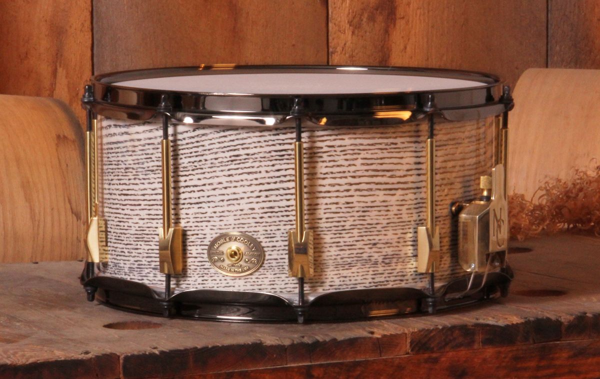 Noble & Cooley - Special Edition SS Ash Snare Royal White Tiger Finish