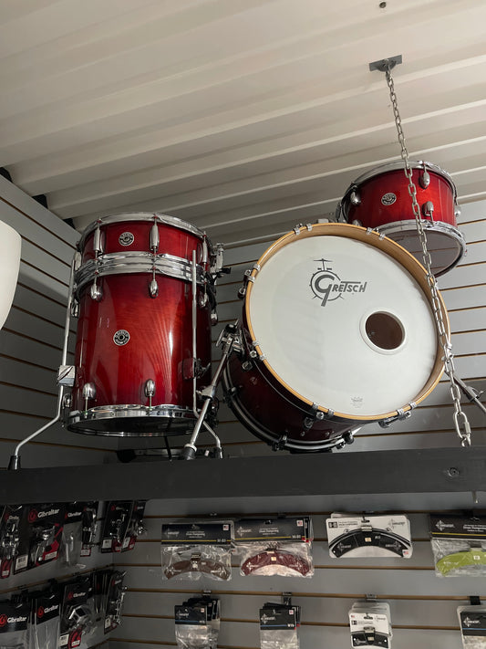 Gretsch - Catalina Club 4-Piece Drum Shell Pack w/ 18" Bass Drum - Gloss Crimson Burst - Used Mint Condition