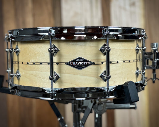 Craviotto - Custom Shop 5.5x14 inch Maple with Black Inlay Snare Drum