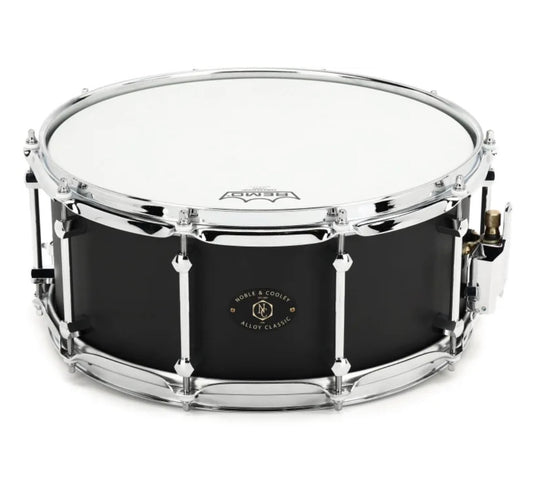 Noble & Cooley - Alloy Classic Aluminum 6x14 Snare Drum Black with Chrome Hardware
