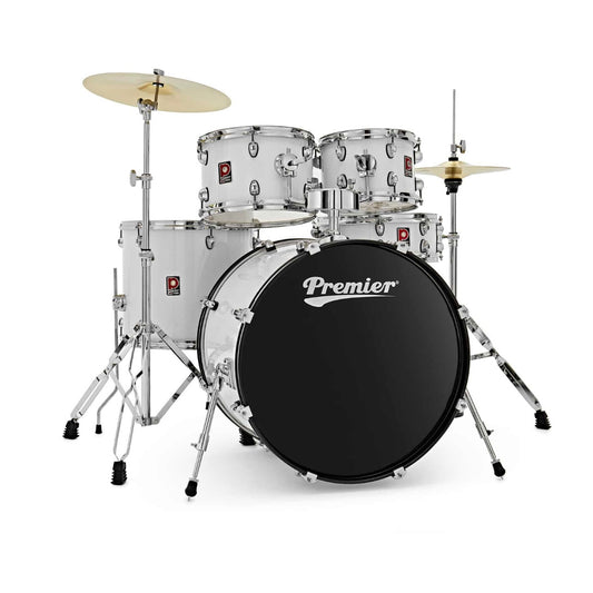 Premier - Revolution 5-Piece Complete Drum Set 20 inch Bass White