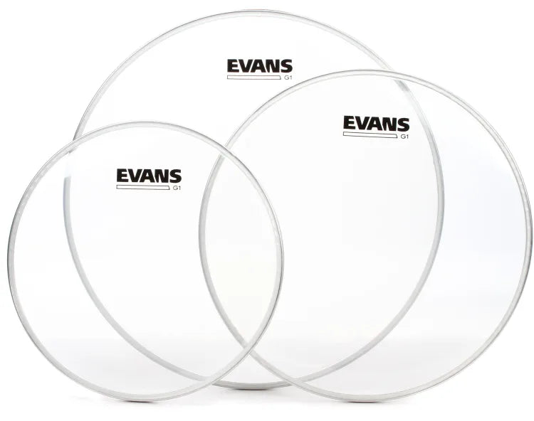 Evans - G1 Clear 3-piece Tom Pack