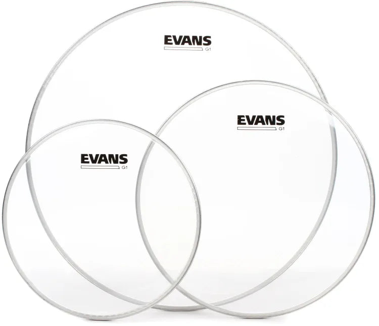 Evans - G1 Clear 3-piece Tom Pack