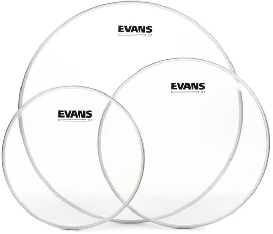 Evans - G1 Clear 3-piece Tom Pack