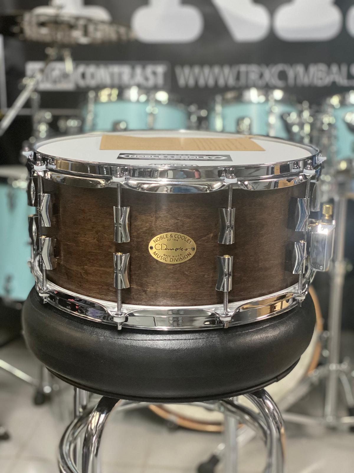 Noble & Cooley - CD Maple Snare Drum 6.5 x 14 Espresso Stain Satin