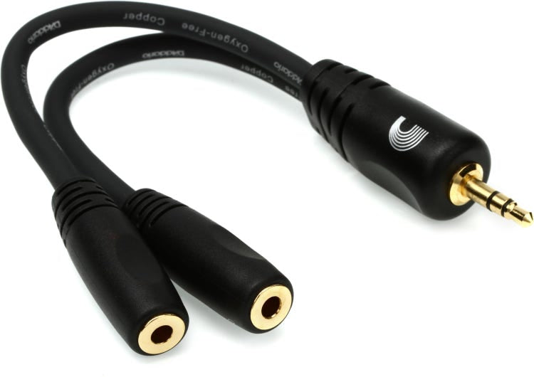 D’Addario - Adapter - Stereo Male to Dual Stereo Female