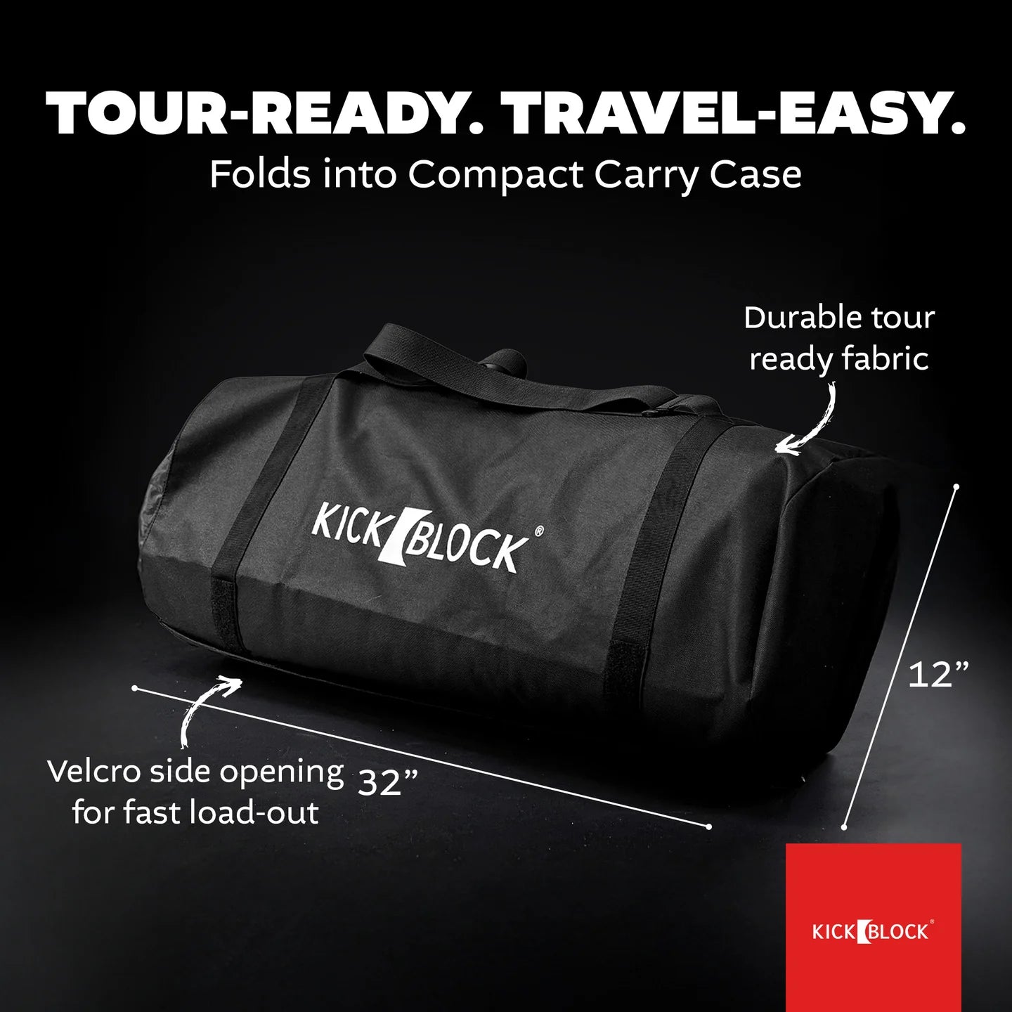 KickBlock - Standard Drum Rug with Gig Bag