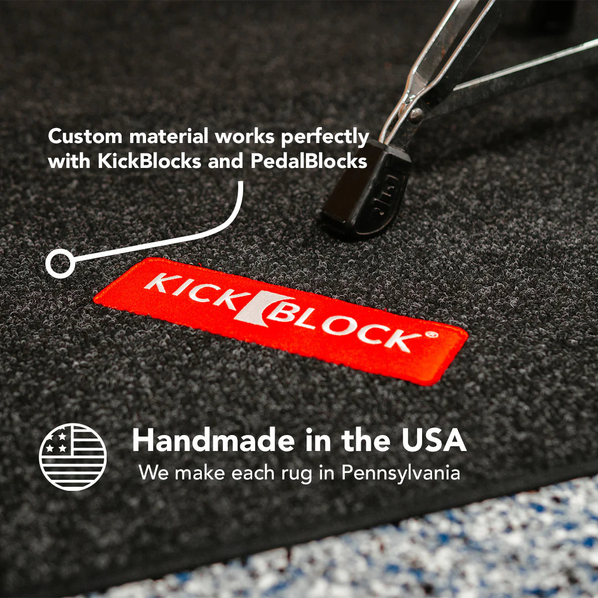 KickBlock - Standard Drum Rug with Gig Bag