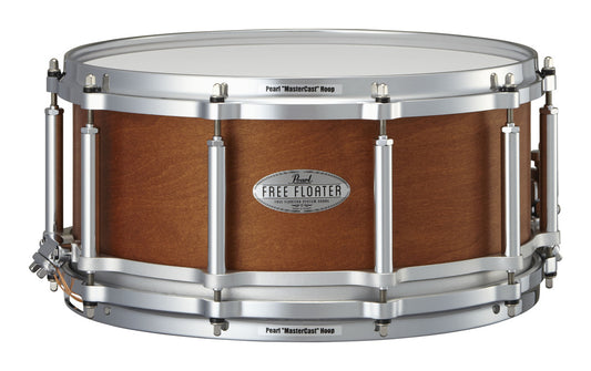 Pearl - Free Floater Mahogany/Maple - 6.5 x 14-inch Snare Drum - Satin Natural