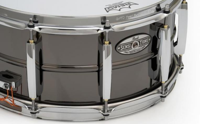 Pearl - Sensitone Heritage Brass Alloy Snare Drum - 5 x 14-inch - Black Nickel