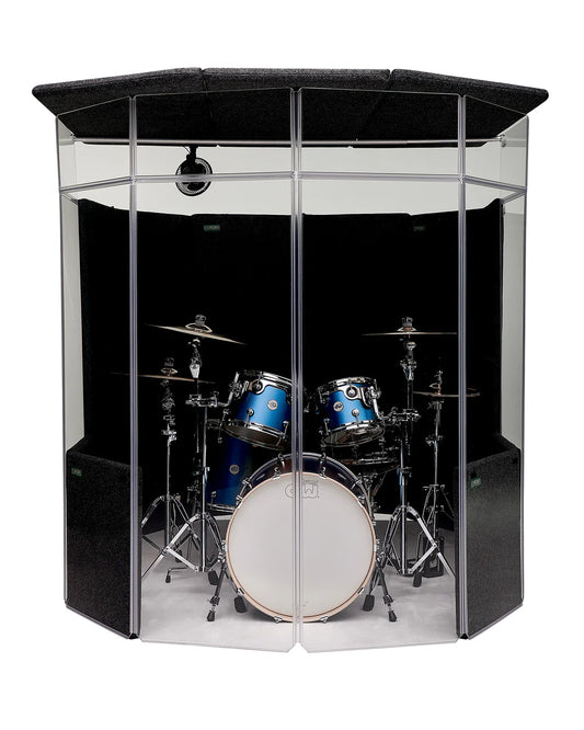 ClearSonic - IPB - IsoPac B Portable Drum Isolation Booth | 6’ W x 7’ D x 6.5’ H | 50-60% Volume Reduction
