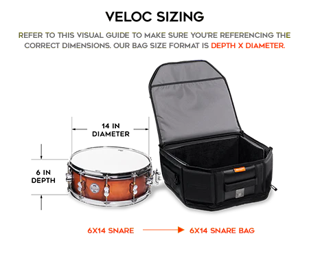 Gruv Gear - Veloc Snare Drum Transport 14x6