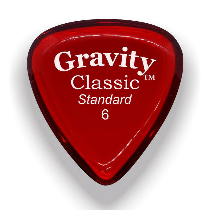 Gravity Picks - 6mm Red Guitar Pick
