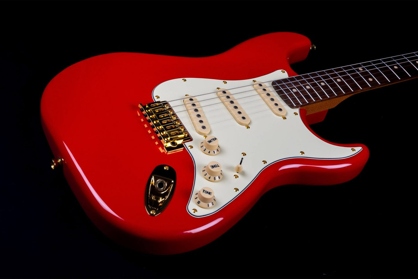 Jet Guitars - JS-380 Red and Gold Electric Guitar