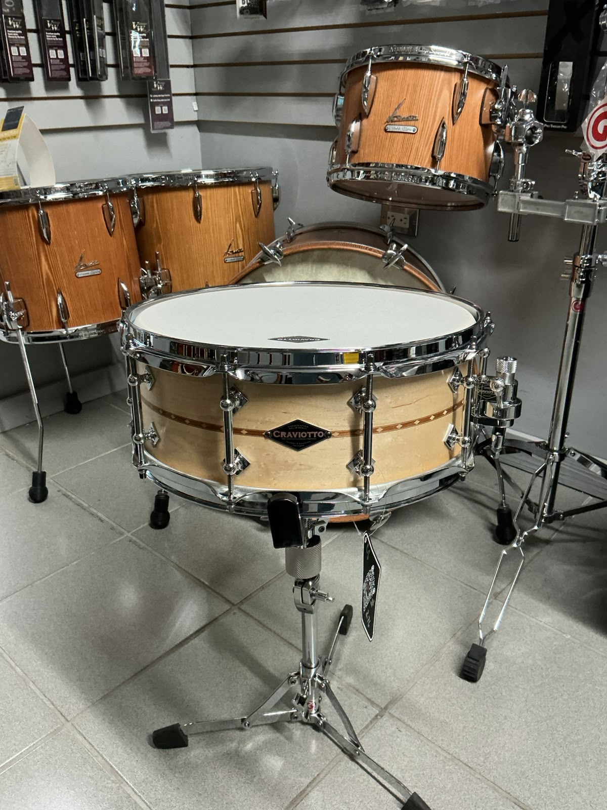 Craviotto - Custom Shop 5.5x14 Birdseye Maple with Hybrid Bearing Edge