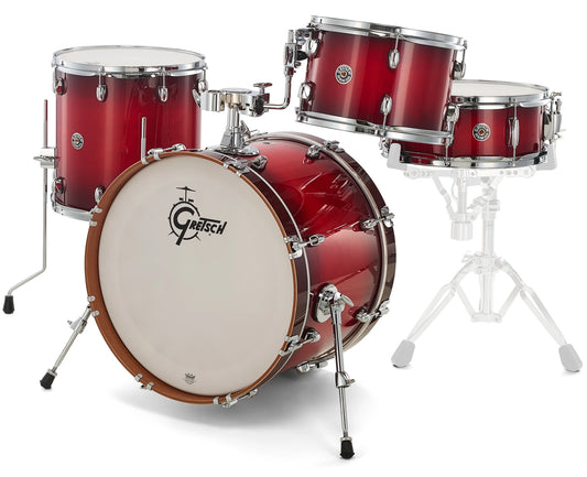 Gretsch - Catalina Club 4-Piece Drum Shell Pack w/ 20" Bass Drum - Gloss Crimson Burst