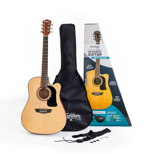 Washburn - Apprentice Acoustic Electric Guitar Pack - D5CE