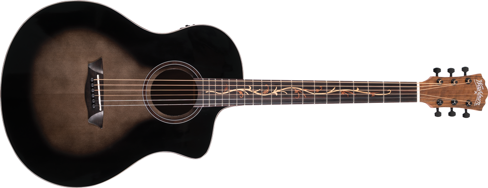 Washburn - Bella Tono Vite S9V Acoustic Guitar - Gloss Charcoal Burst