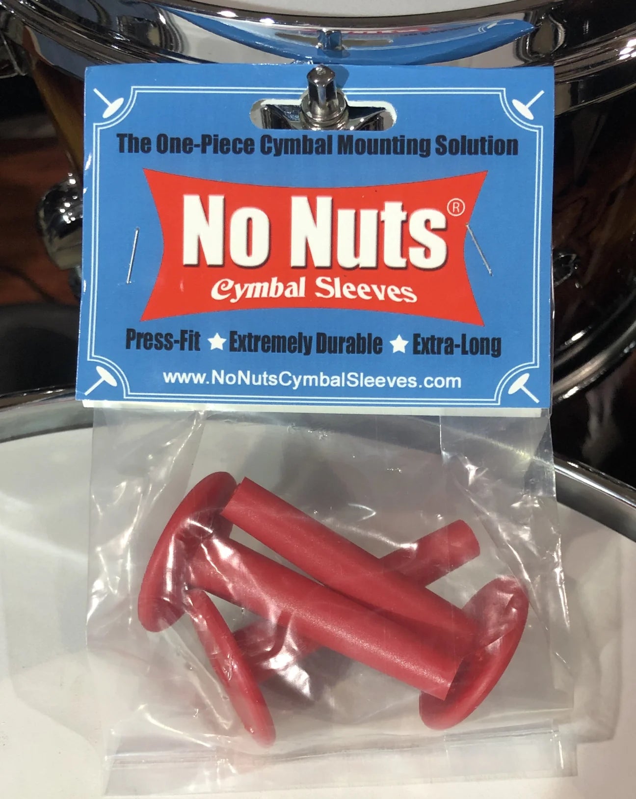 No Nuts - Cymbal Sleeves Red (Set of 3)