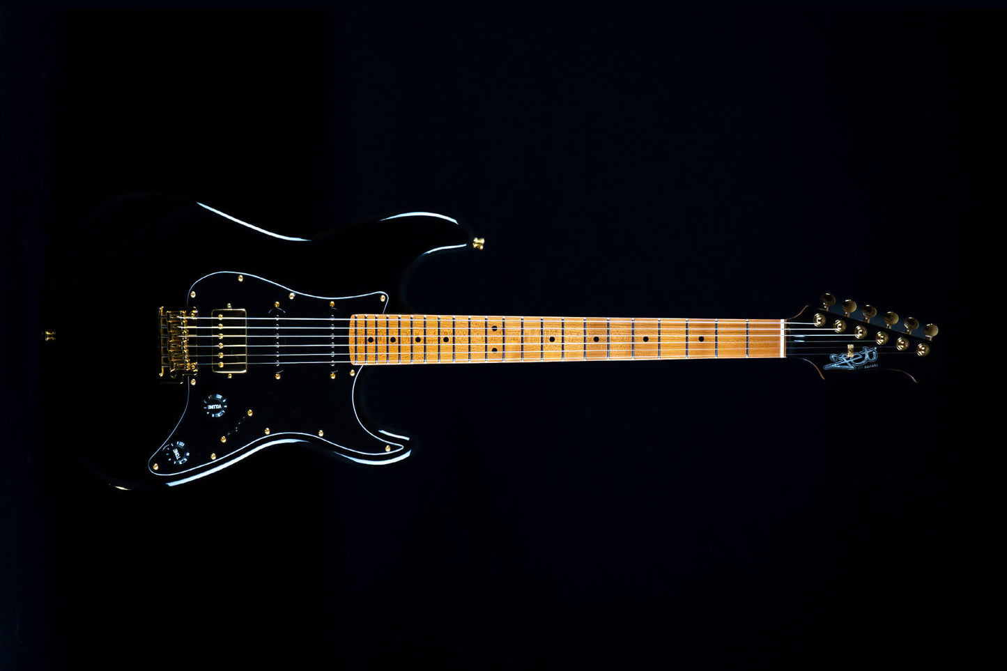 Jet Guitars - JS-400 Black & Gold Electric Guitar