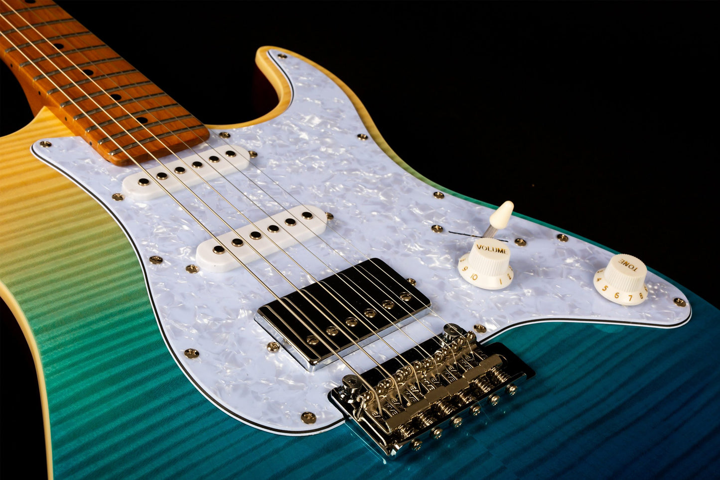 Jet Guitars - JS-450 Transparent Blue Finish Electric Guitar
