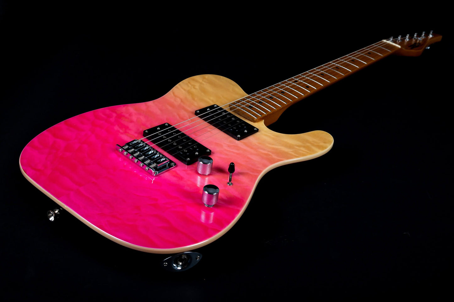 Jet Guitars - JT-450 Transparent Pink Electric Guitar
