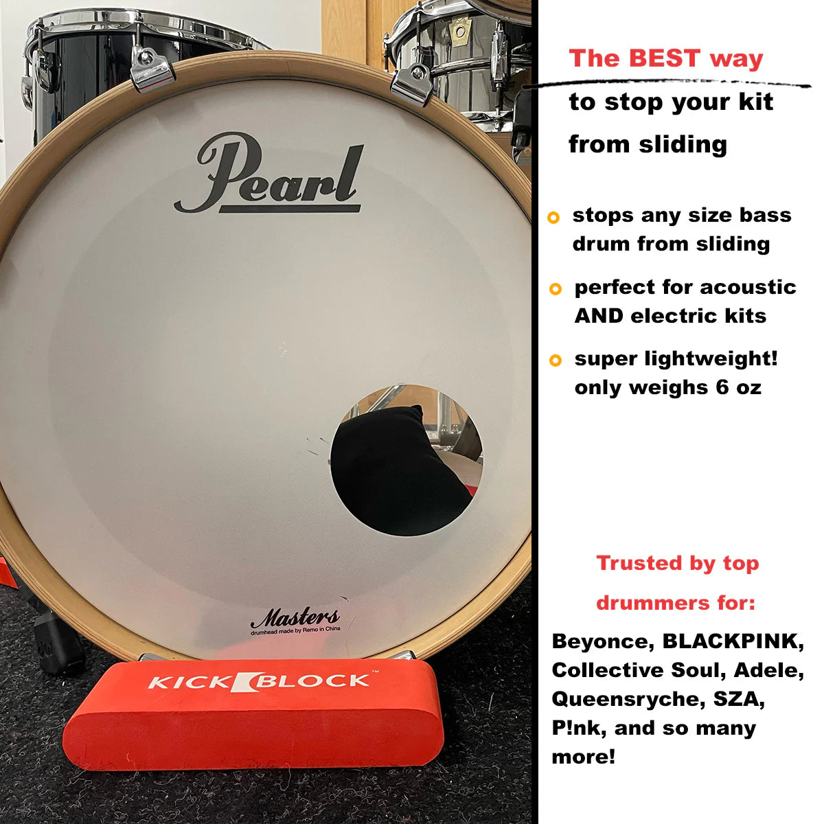 KickBlock™ - Bass Drum Stabilizer