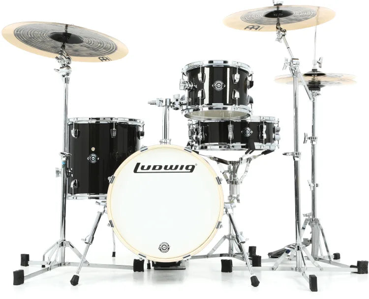 Ludwig - Breakbeats by Questlove Shell Pack - Black Sparkle