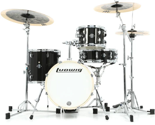 Ludwig - Breakbeats by Questlove Shell Pack - Black Sparkle