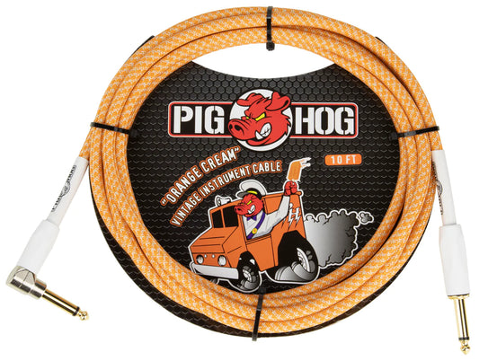 Pig Hog - "Orange Cream" Instrument Cable 10ft