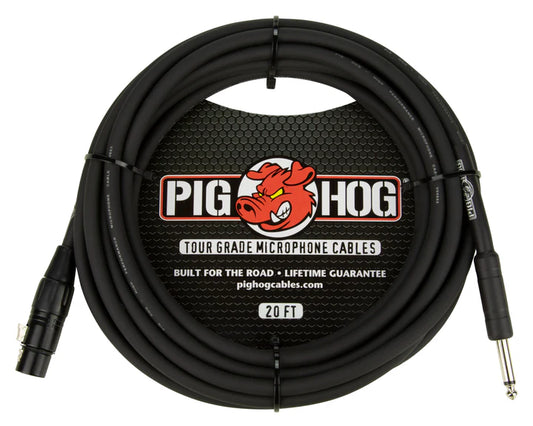 Pig Hog - Hi-Z 1/4 to XLR Mic Cable, 20Ft