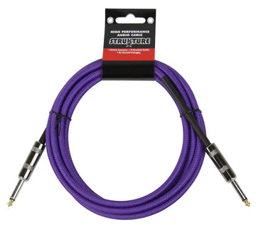 Strukture - 10Ft Instrument Cable, 6mm Woven - Purple