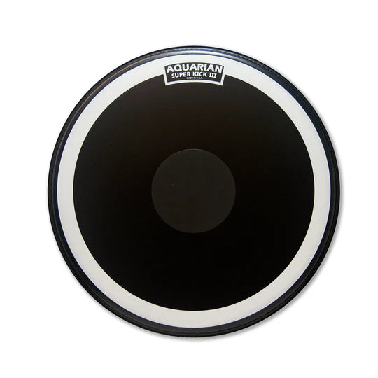 Aquarian Drumheads - Super Kick III Texture Coated With Power Dot-Black