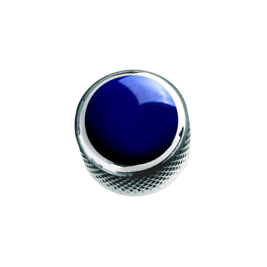 Q-Parts - Acrylic Blue on Chrome Dome Knob